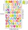 5400 Letter Stickers 60 Sheets Alphabet Stickers 0.5in Vinyl Self-Adhesive Number Alphabet Stickers